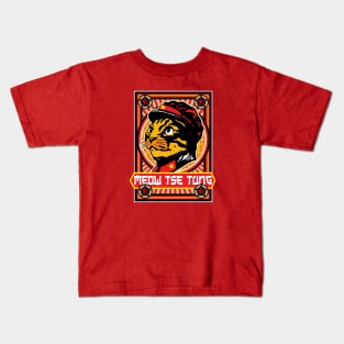 Meow Tse Tung Kids T-Shirt